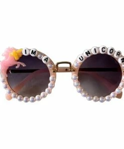 Lola + The Boys Beaded Pearl Sunglasses