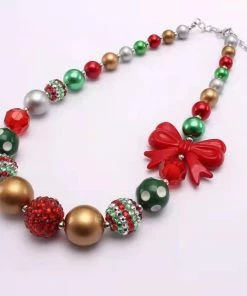 Lola & The Boys Christmas Beaded Necklace