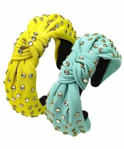 Lola + The Boys Hair Accessories Crystal Studded Knot Headband