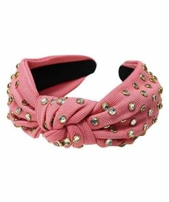 Lola + The Boys Hair Accessories Crystal Studded Knot Headband