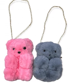 Lola + The Boys Fuzzy Bear Purse New Arrivals