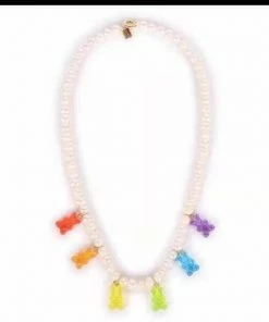 Lola + The Boys Gummy Bear Pearl Necklace