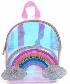 Lola + The Boys Holographic Mini Rainbow Backpack Girls