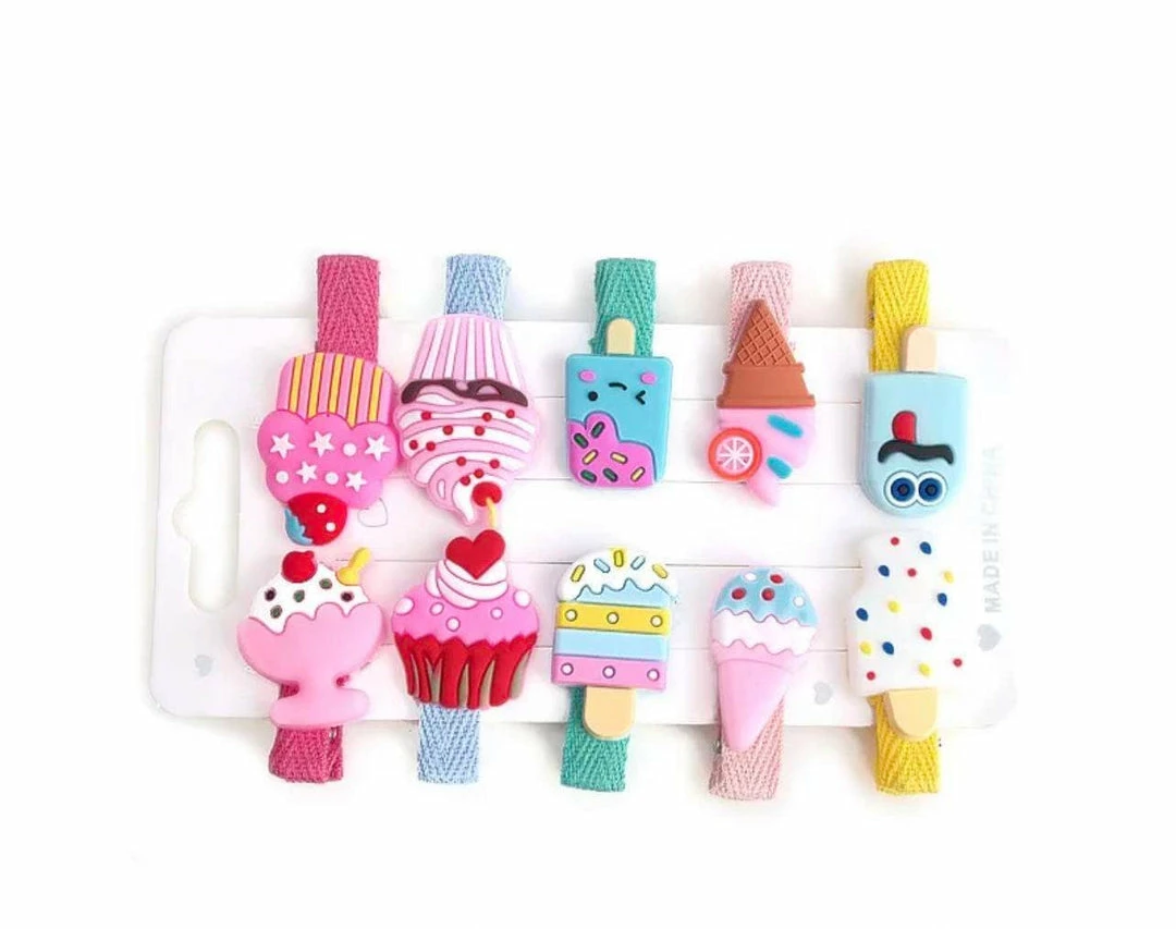 Lola + The Boys Girls Ice Cream Hair Clips 3 Lola + The Boys Girls Ice Cream Hair Clips