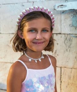 Lola + The Boys Pearl Crown Headband