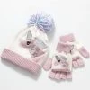 Lola + The Boys Pink Unicorn Hat And Glove Set Girls