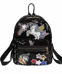 Lola + The Boys Sequin Unicorn Patch Mini Backpack Girls