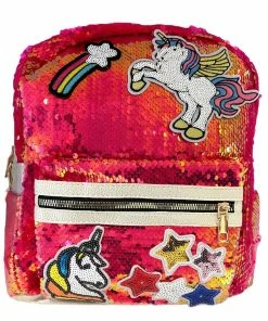 Lola + The Boys Sequin Unicorn Patch Mini Backpack Girls