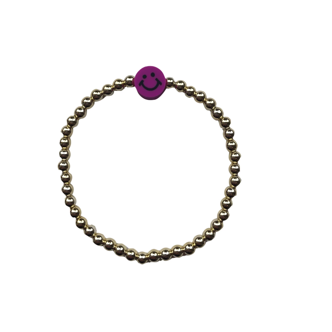 Lola + The Boys Jewelry Smiley Gold Bracelets 7 Lola + The Boys Jewelry Smiley Gold Bracelets