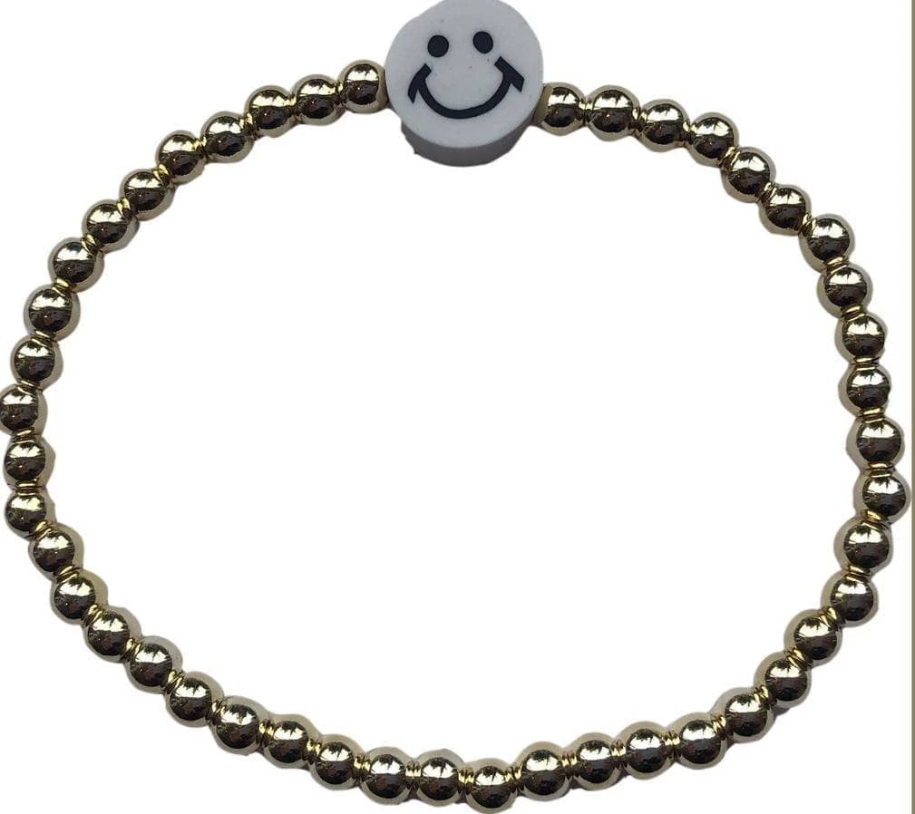Lola + The Boys Jewelry Smiley Gold Bracelets 4 Lola + The Boys Jewelry Smiley Gold Bracelets