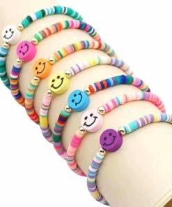 Little Miss Zoe Smiley Rainbow Bracelets