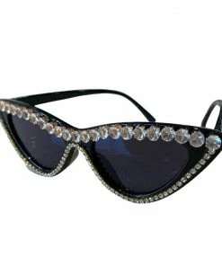 Lola + The Boys White Crystal Wing Sunglasses Girls