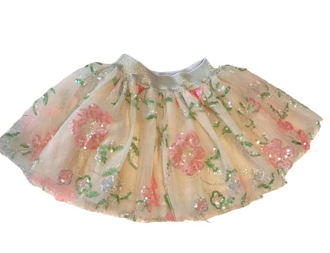 Lola + The Boys Beaded Floral Tutu Skirt 4 Lola + The Boys Beaded Floral Tutu Skirt