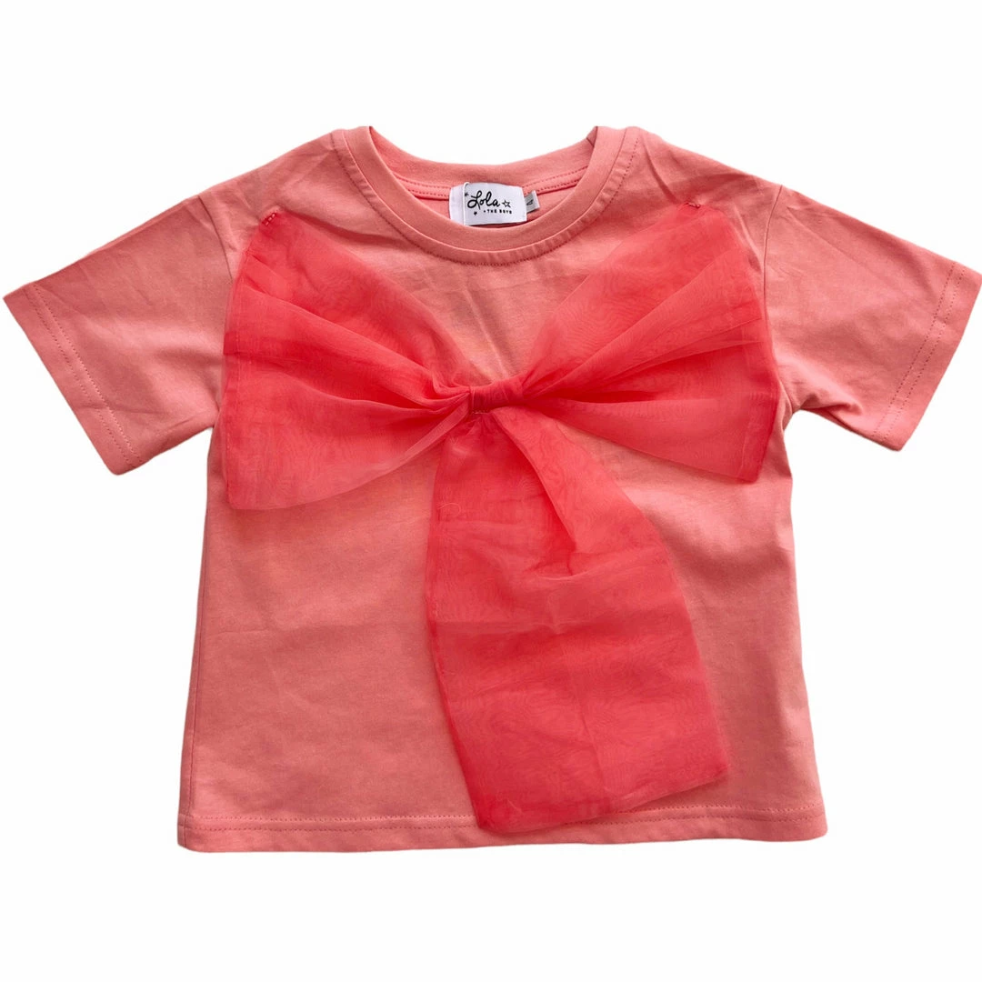 Lola + The Boys Big Bow T-Shirt New Arrivals 5 Lola + The Boys Big Bow T-Shirt New Arrivals