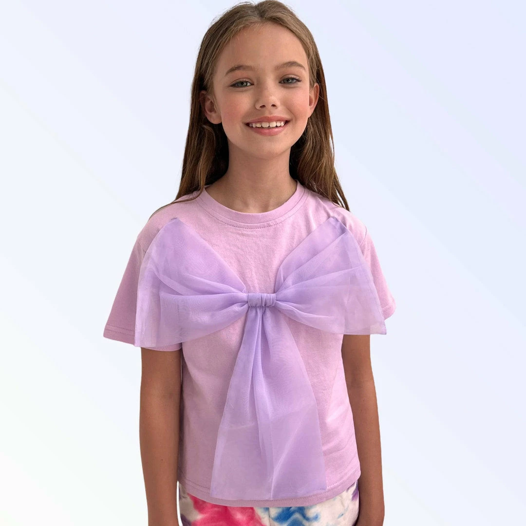 Lola + The Boys Big Bow T-Shirt New Arrivals 3 Lola + The Boys Big Bow T-Shirt New Arrivals