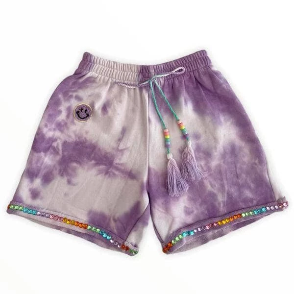 Lola + The Boys Tie Dye Beaded Gem Shorts 5 Lola + The Boys Tie Dye Beaded Gem Shorts