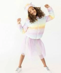 Lola + The Boys Ombre Puffer Lightweight Jacket