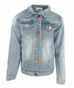 Lola + The Boys New Arrivals Light Bright Unicorn Denim Jacket