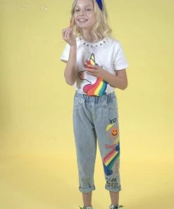 Lola + The Boys Scribble Rainbow Jeans