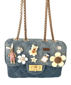 Lola + The Boys Denim Charm Purse New Arrivals