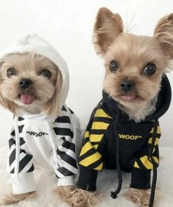 Lola + The Boys Lola + The Pups “Woof “ Puppy Hoodie