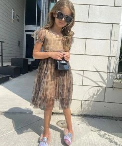 Lola + The Boys Cheetah Tulle Dress