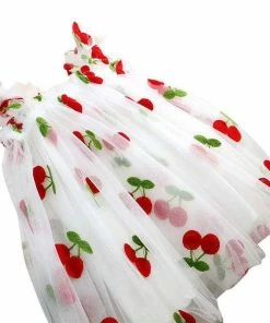 Lola + The Boys Girls Cherry Berry Tulle Dress