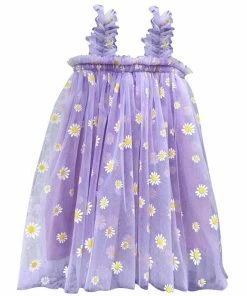 Lola + The Boys Daisy Lavender Tulle Dress Girls