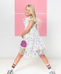Lola + The Boys Girls Funfetti Dress