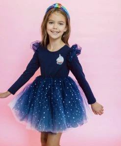 Lola + The Boys Girls Unicorn Stardust Tutu Dress