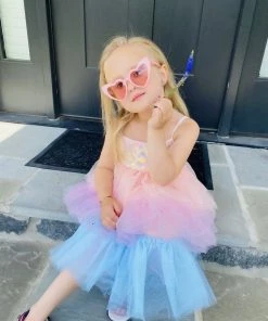 Lola + The Boys Paillette Ombre Tutu Dress