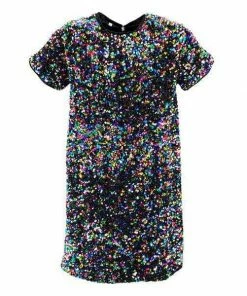 Lola + The Boys Girls Shimmer Stardust Sequin Dress