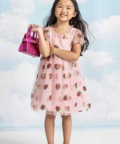 Lola + The Boys Strawberry Sequin Dress