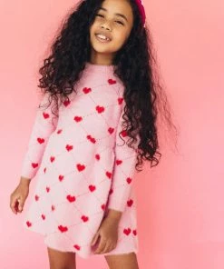 Lola & The Boys New Arrivals Sweetheart Sweater Dress