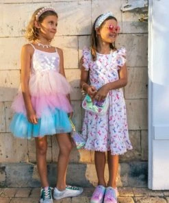 Lola + The Boys Unicorn & Rainbows Dress