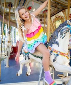 Lola + The Boys Ruffle Pastel Sun Dress New Arrivals