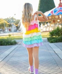 Lola + The Boys Ruffle Pastel Sun Dress New Arrivals