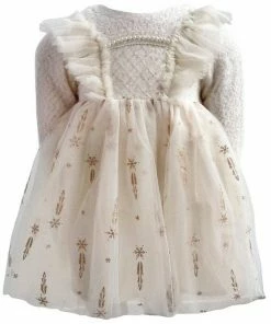 Lola + The Boys Girls Snow Angel Dress
