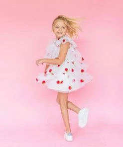 Lola + The Boys Strawberry Tulle Dress