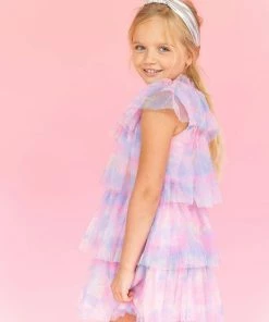 Lola + The Boys Water Color Tulle Dress