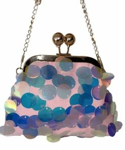 Lola + The Boys Fancy Paillette Pink Clutch New Arrivals