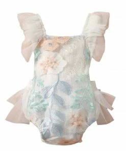 Lola + The Boys New Arrivals Floral Baby Onesie