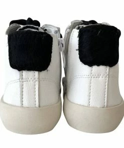 Lola + The Boys Girls Black Happy High-Top Sneaker