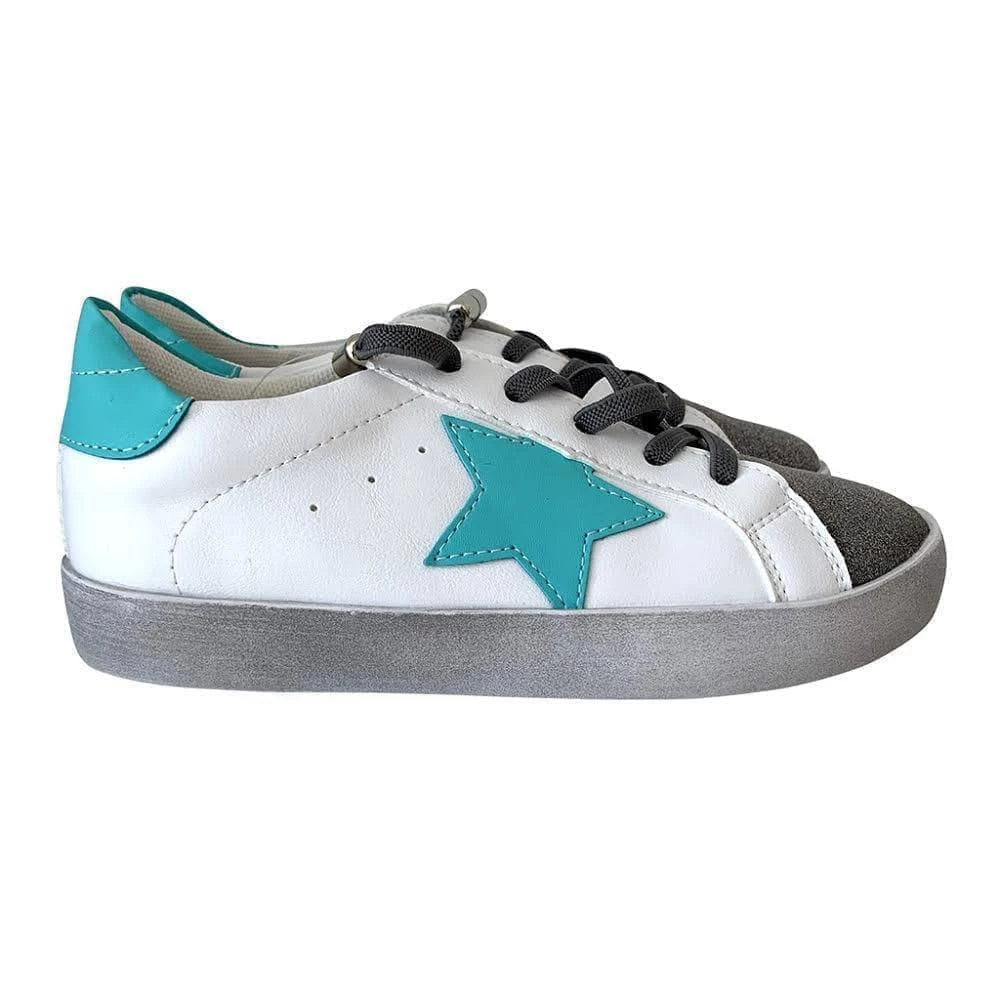 Lola + The Boys Girls Blue Star Sneaker 5 Lola + The Boys Girls Blue Star Sneaker