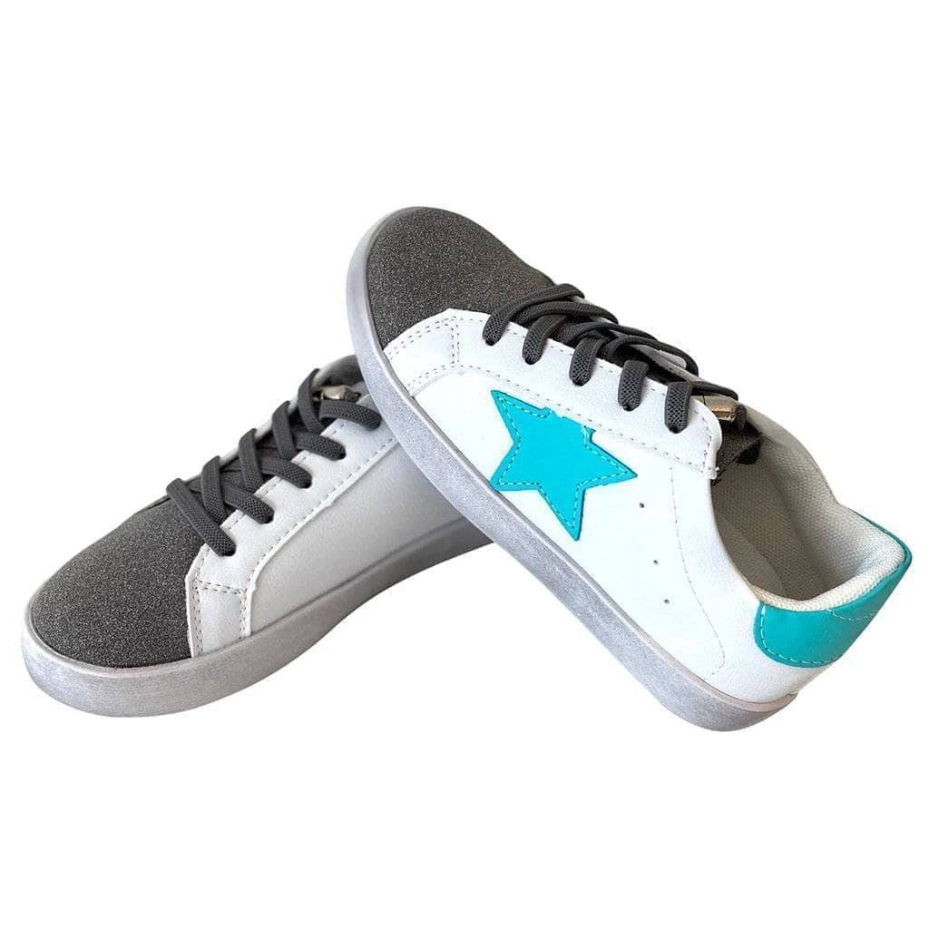 Lola + The Boys Girls Blue Star Sneaker 8 Lola + The Boys Girls Blue Star Sneaker