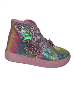Lola & The Boys Girls Butterfly Sneakers