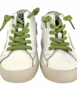 Lola + The Boys Green Happy Star HighTop Sneaker