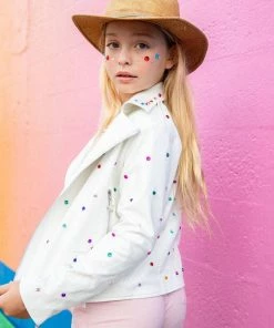 Lola + The Boys Gem Vegan Moto Jacket Girls