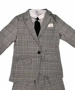 Lola + The Boys New Arrivals Grey Plaid Piece Suit