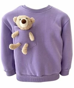 Lola + The Boys New Arrivals Teddy Bear Crewneck